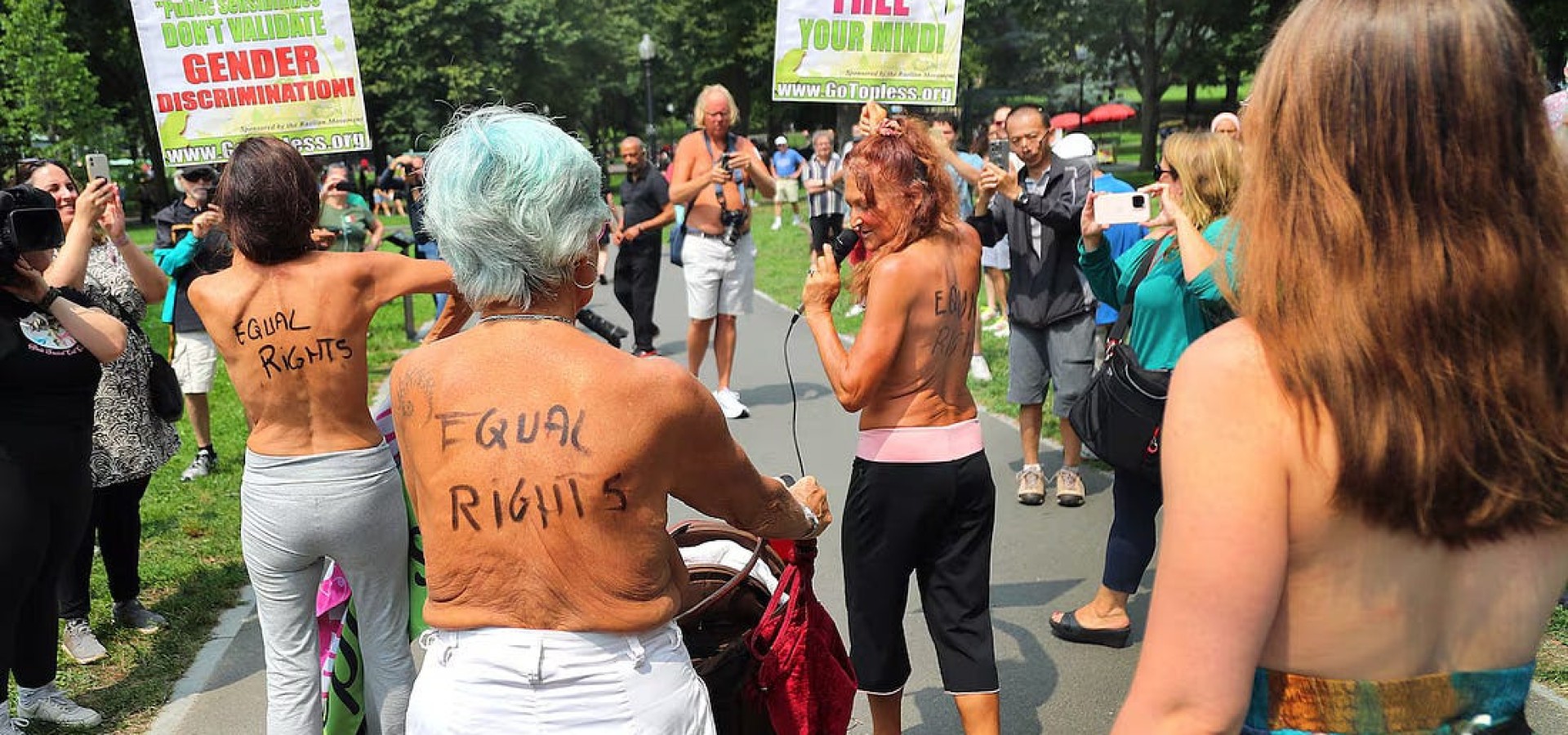 Boston protest challenges topless law